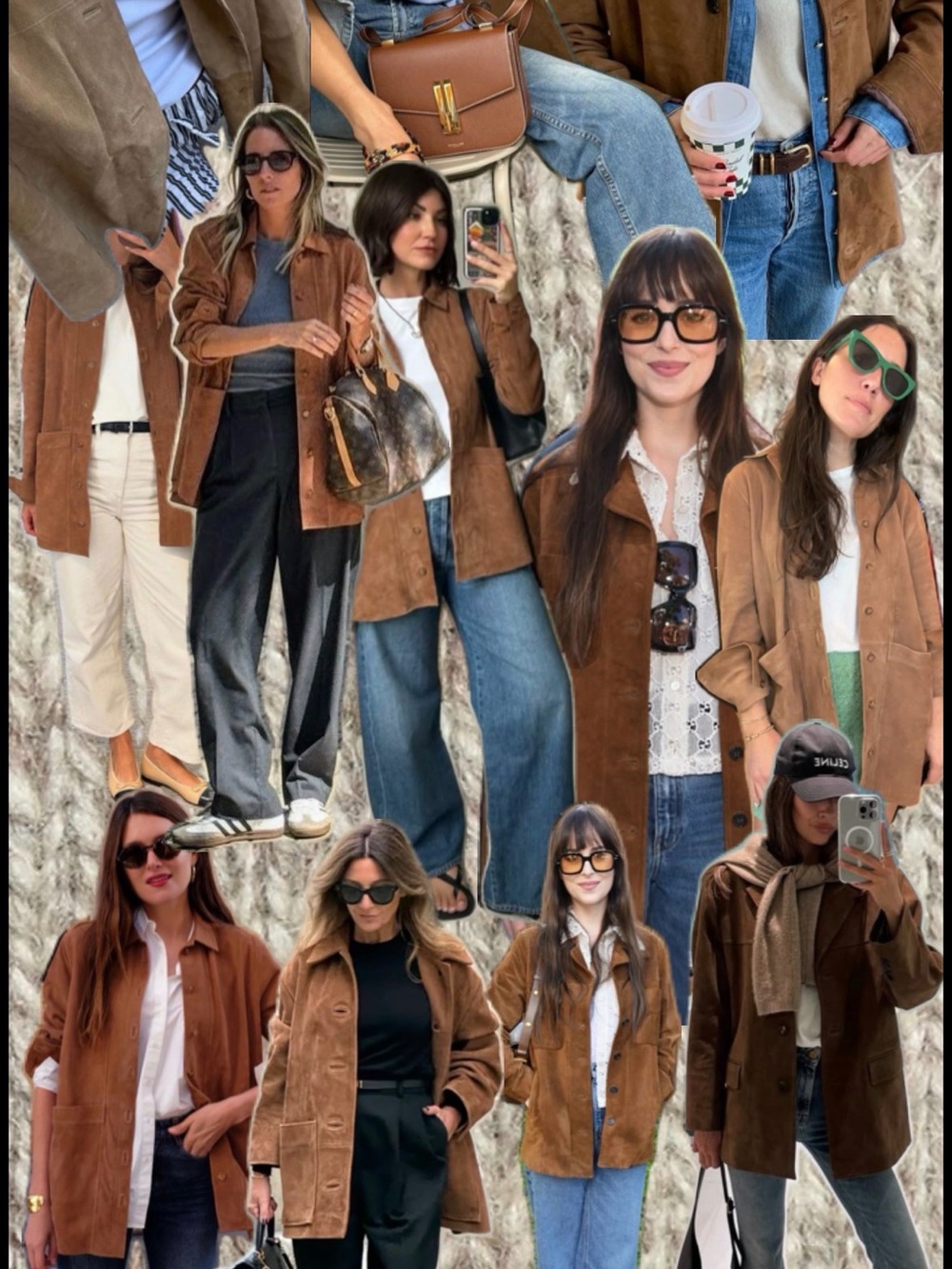 Brown Faux Suede Button-Front Jacket - Picture 2 of 7
